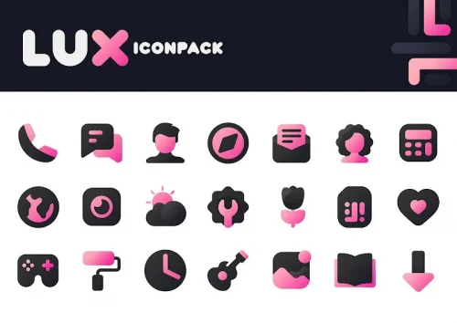 Pink IconPack : LuX