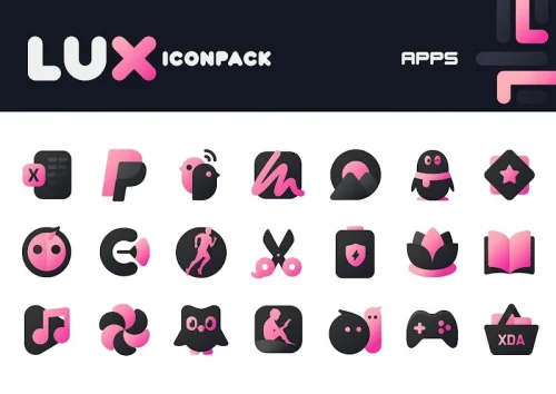 Pink IconPack : LuX