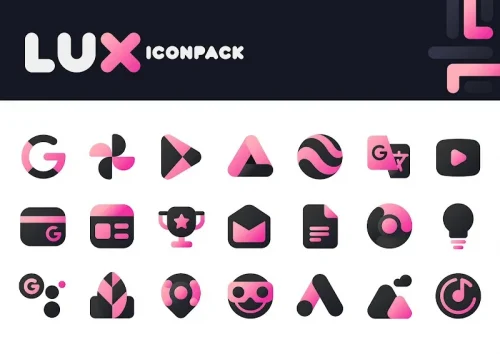 Pink IconPack : LuX