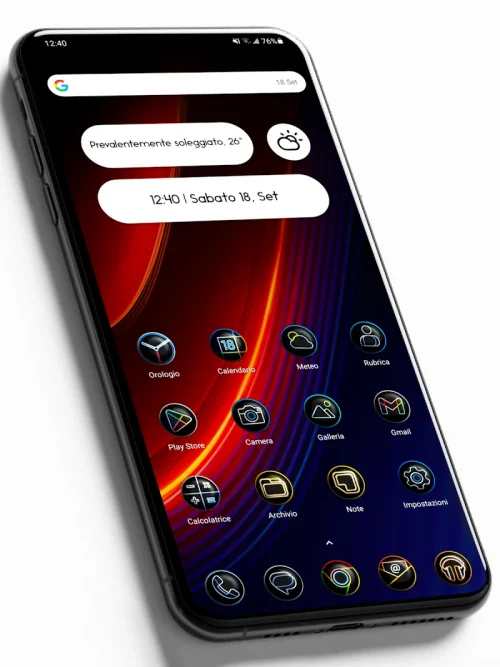 Pixly Dark 3D – Icon Pack