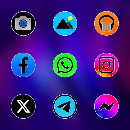 Pixly Fluo – Icon Pack