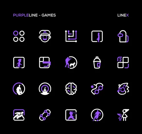 PurpleLine Icon Pack : LineX