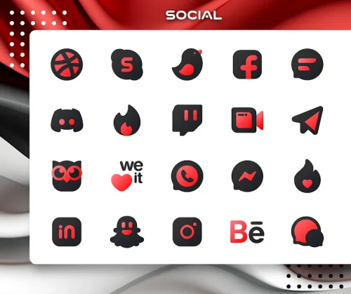 Red IconPack : LuXRed