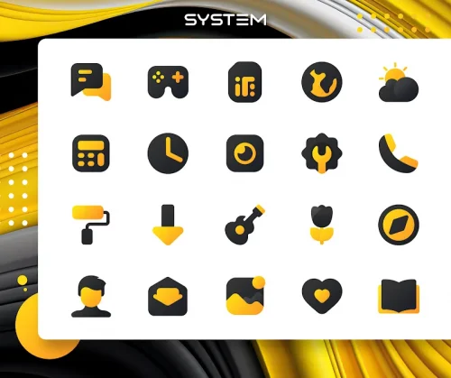 Yellow IconPack : LuXYellow
