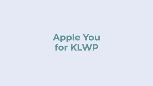 Apple You for KLWP