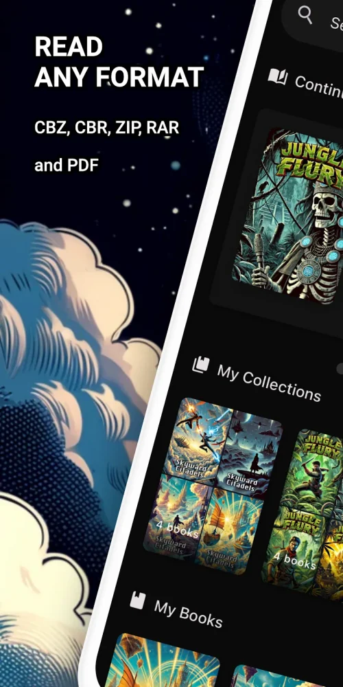 Comic Reader CBR, CBZ & PDF