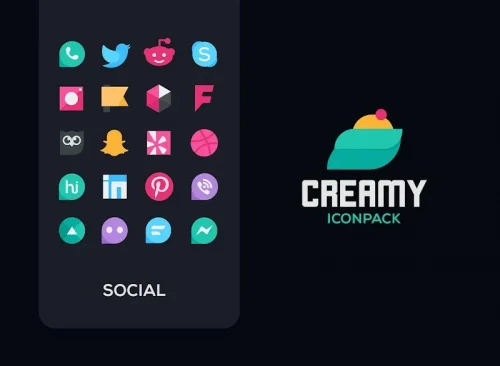Creamy Icon pack
