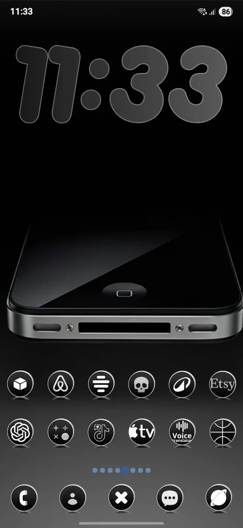 Dark Rounds icon pack