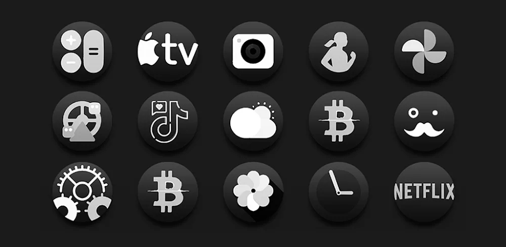 Darko3 BW – Icon Pack