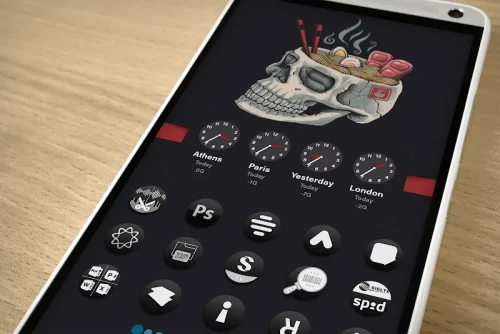 Darko3 BW – Icon Pack