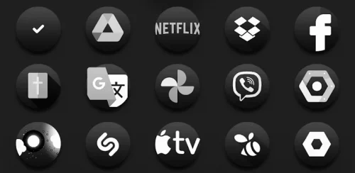 Darko3 BW – Icon Pack