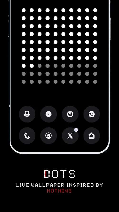 Dots Live Wallpaper – Battery