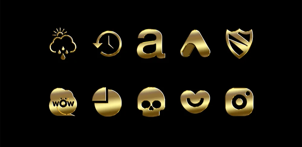 Gold-PD Icon Pack