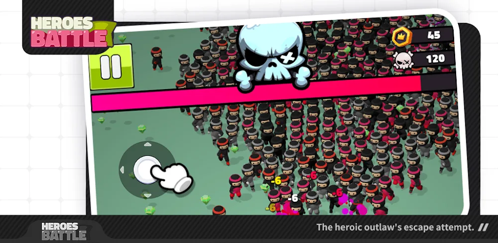 Heroes battle