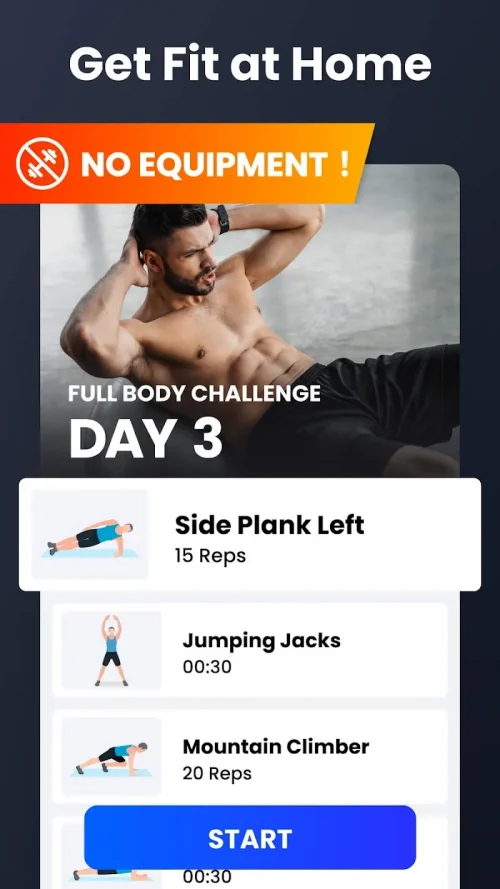 Home Workout – No Equipment
