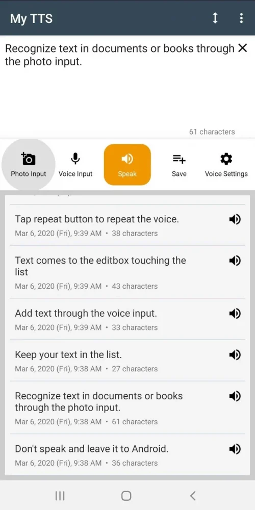 My TTS: Text-to-Speech
