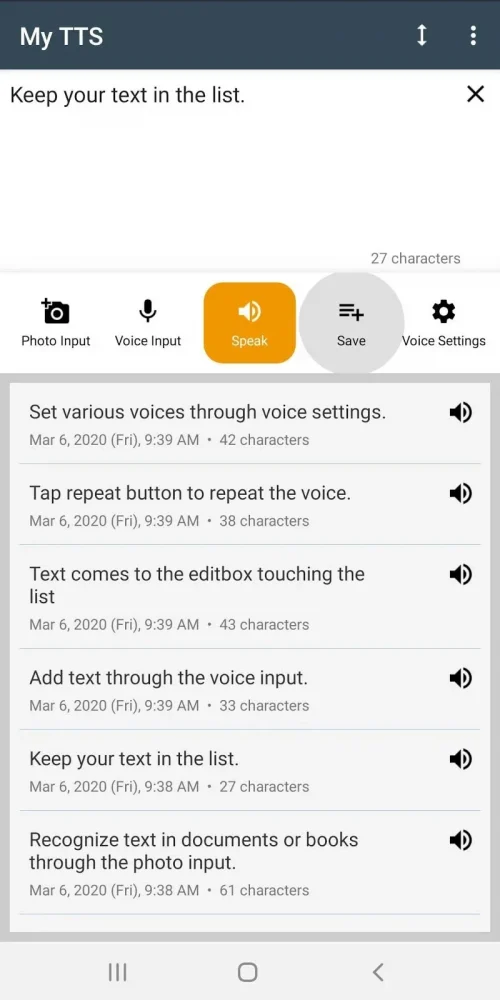 My TTS: Text-to-Speech