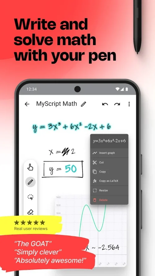 MyScript Math: Solve & Plot