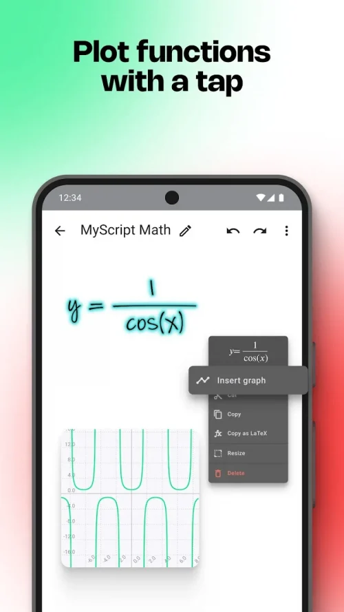 MyScript Math: Solve & Plot
