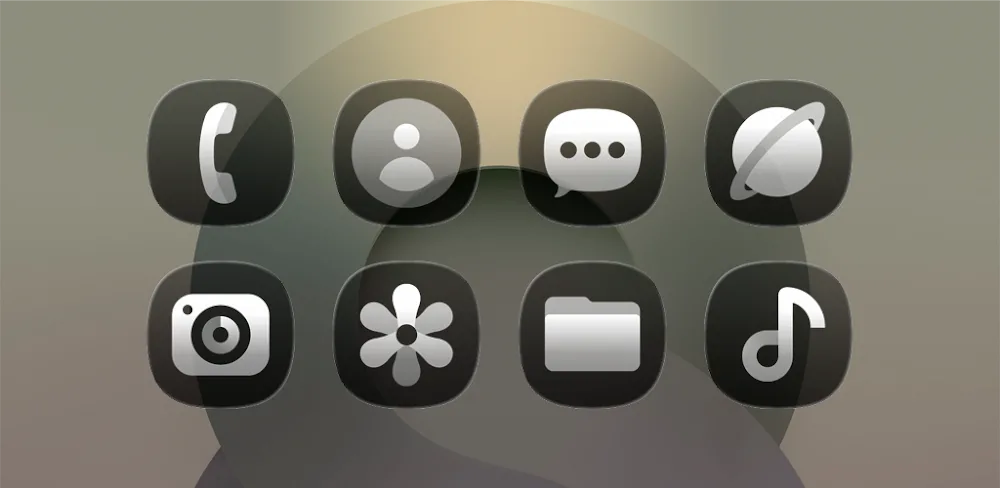 OneGlass (Dark) – Icon Pack