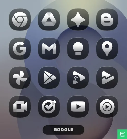 OneGlass (Dark) – Icon Pack