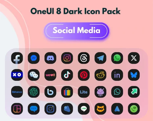 OneUI 8 Dark Icon Pack