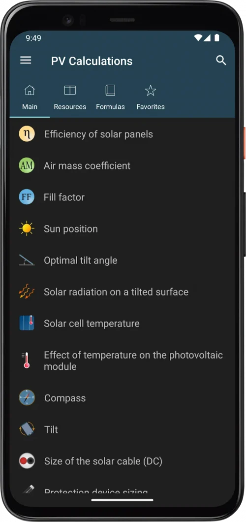 Photovoltaic Calculations