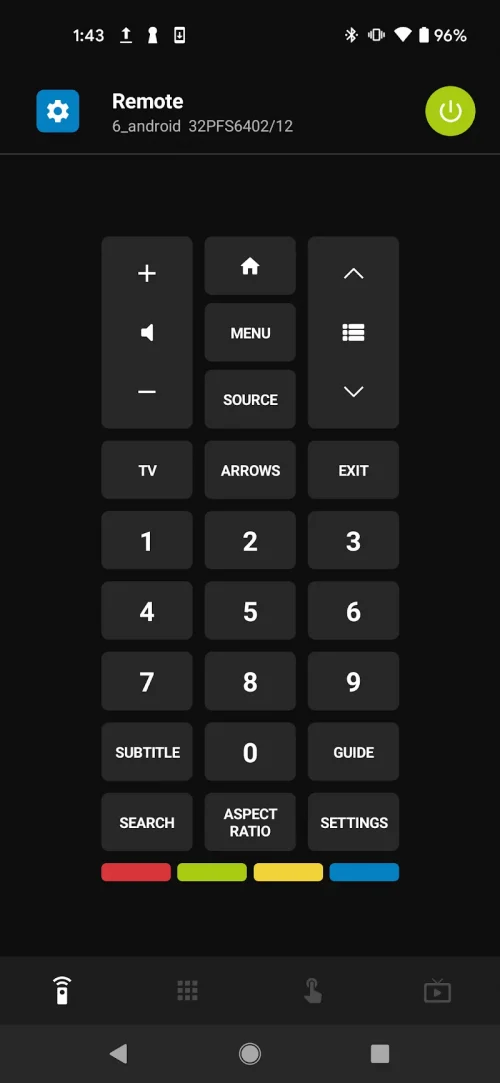 Remote for Philips TV