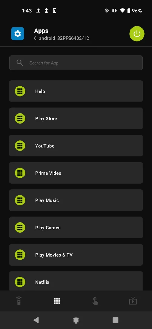 Remote for Philips TV