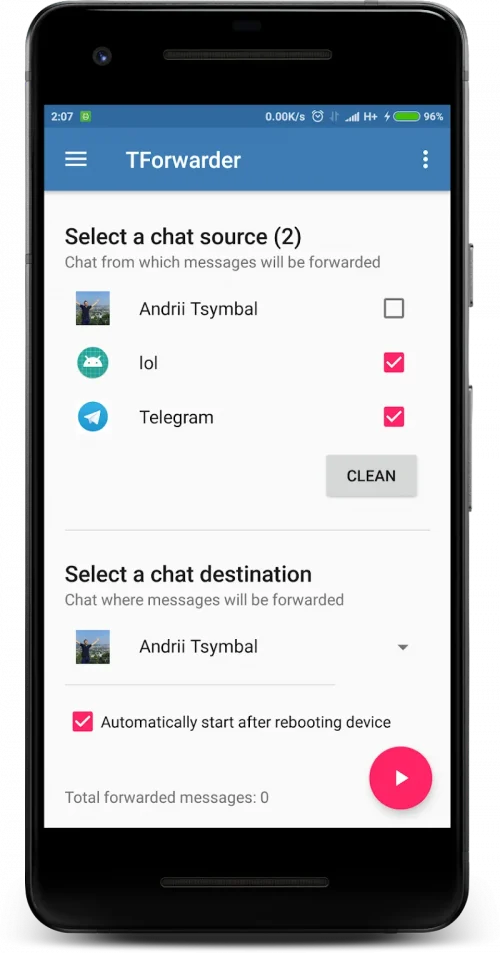 TForwarder – message forwarder