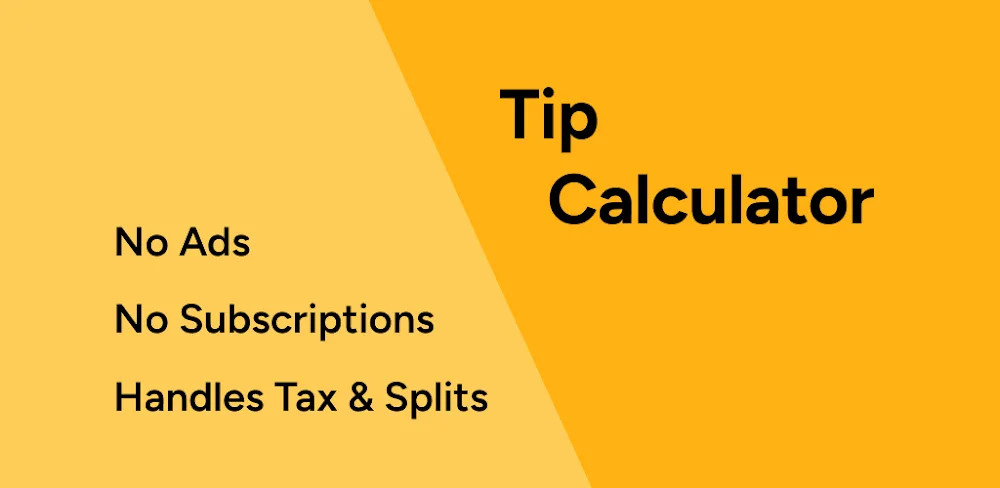 Tip Calculator — Clean, Simple