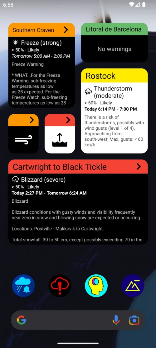 UnWX (Severe Weather Alerts)