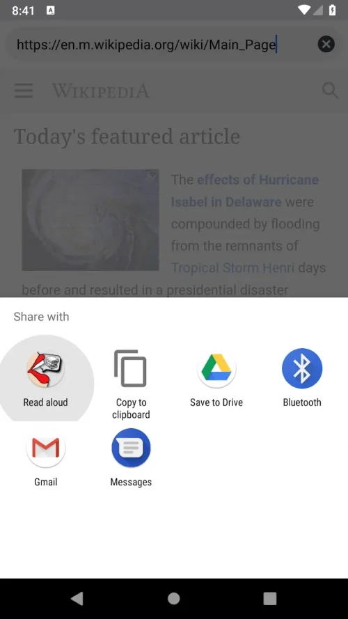 Voice Reader reads texts aloud
