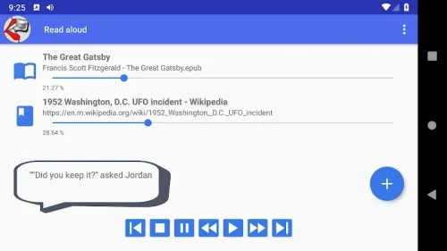 Voice Reader reads texts aloud