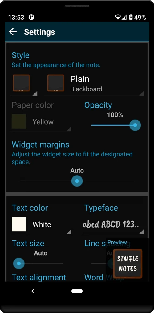 Another Note Widget