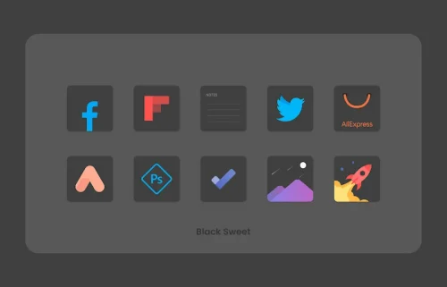 Black Sweet – Icon Pack