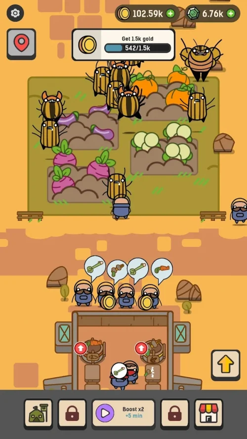 Farming Warriors: Idle TD