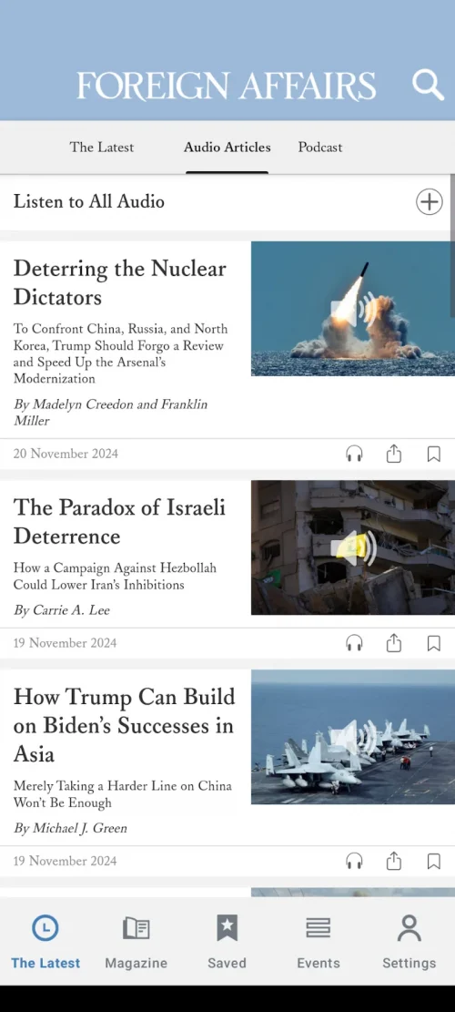 Foreign Affairs Magazine