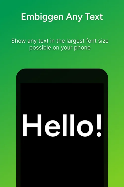 Giga Text: Embiggen Large Text