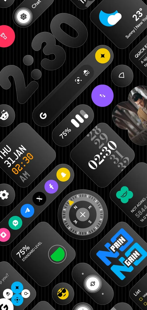 Glass Widgets