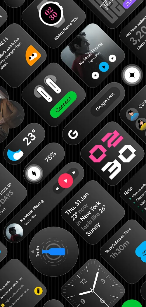 Glass Widgets