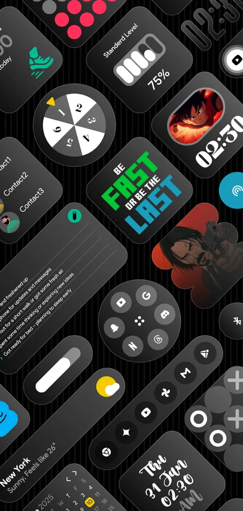 Glass Widgets