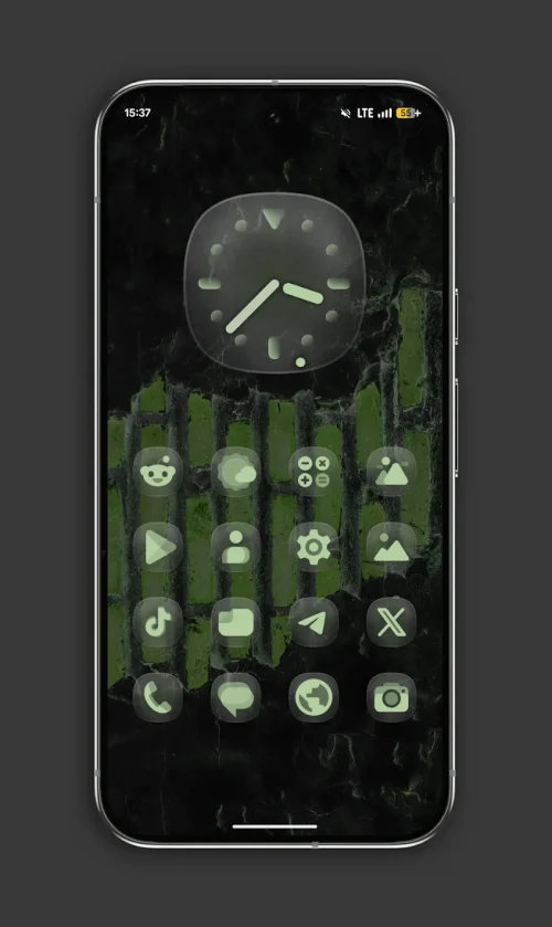 Glassy MaterialYou Icons
