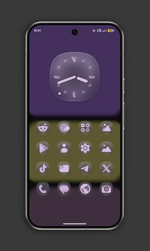 Glassy MaterialYou Icons