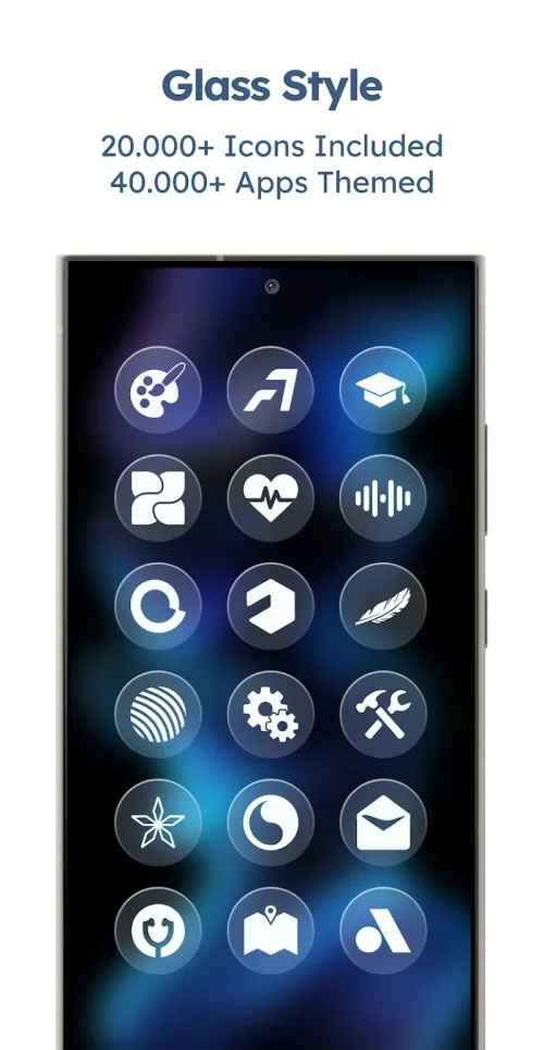Glassy Round OS Icon Pack