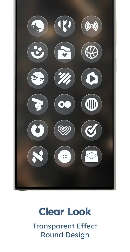 Glassy Round OS Icon Pack