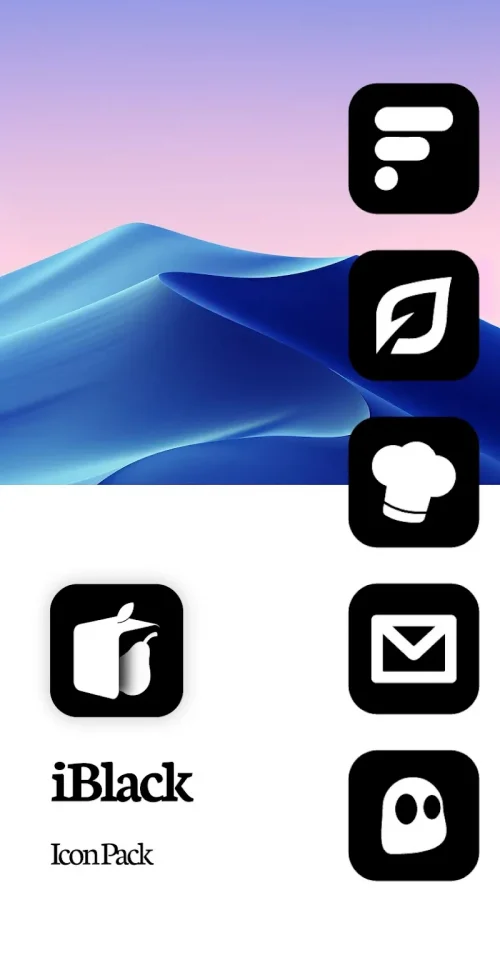 iBlack OS Icon Pack