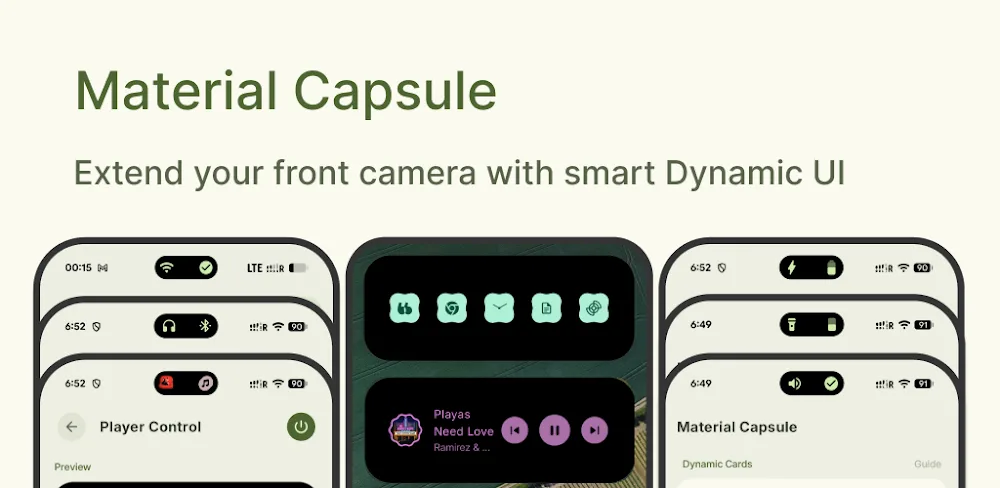 Material Capsule: Dynamic UI
