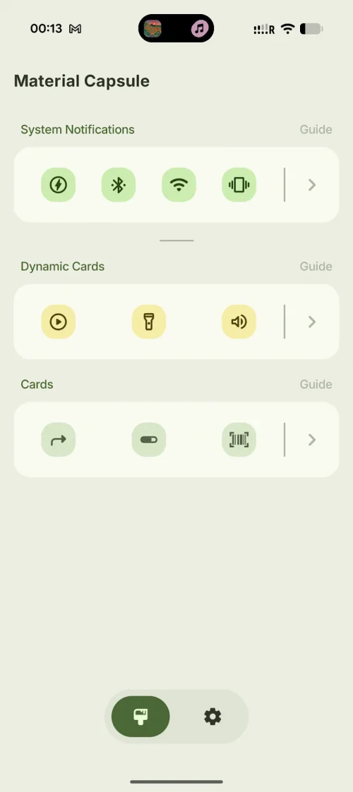 Material Capsule: Dynamic UI