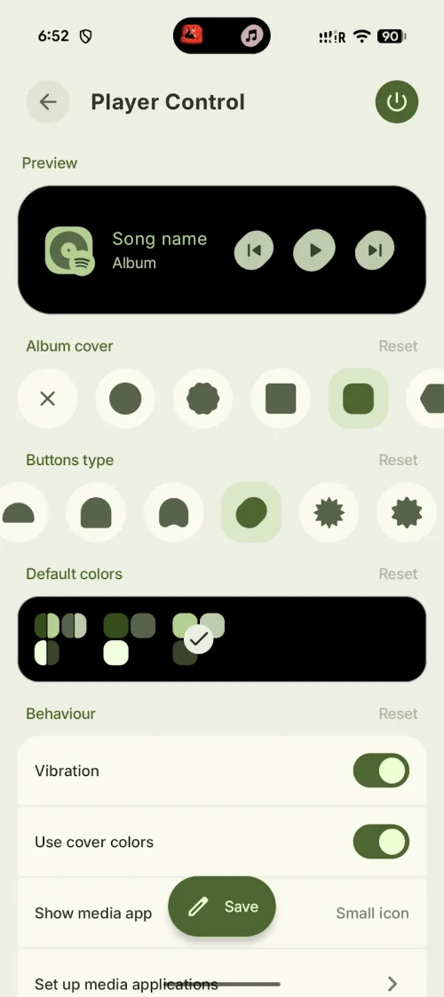 Material Capsule: Dynamic UI
